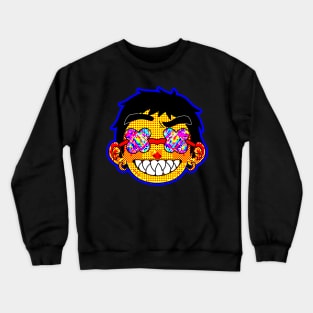 Retro sharp teeth boy Crewneck Sweatshirt